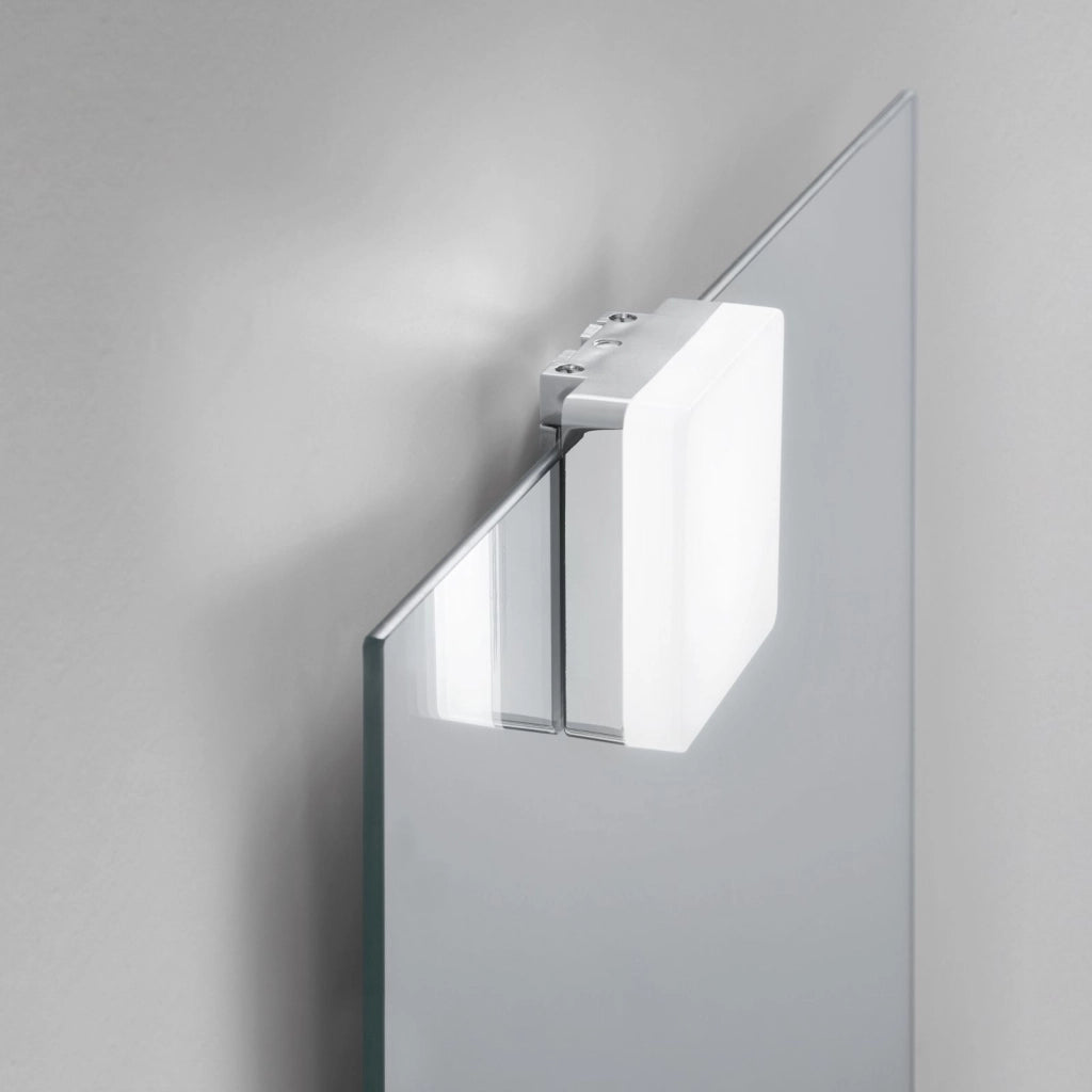 APPLIQUE LED DIVA CROMO QUADRATO 4W 460LM 3000K IP44 7,5X7,5X3,4CM