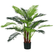 Palma Artificiale 1m ¨C Xylo ¨C Decorazione Realistica con Vaso Marrone Verde