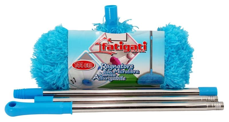 RAGNATORE MICROFIBRA CON MANICO ALLUNGABILE 144 CM ASSORTITO