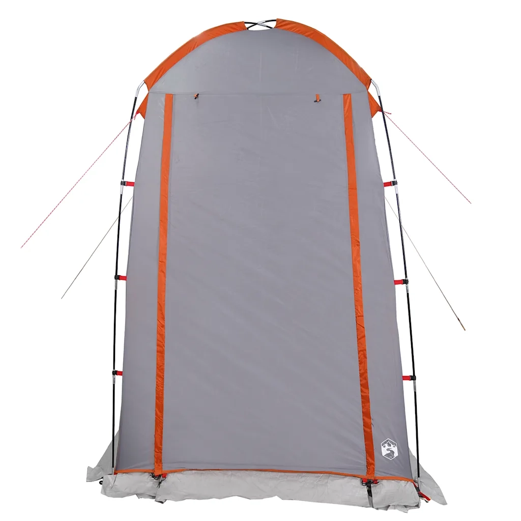 Tenda per Toilette Grigio e Arancione Impermeabile 4009475