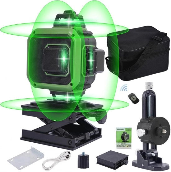 Livello laser 4 x 360° - Nivella e posiziona con precisione