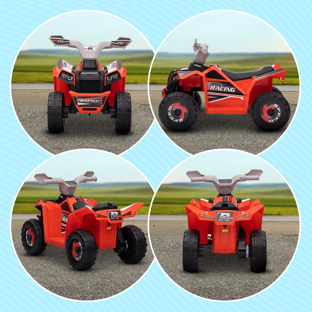 Quad elettrico per bambini ¨C zephmum ¨C 70x41.5x48.5 cm Rosso