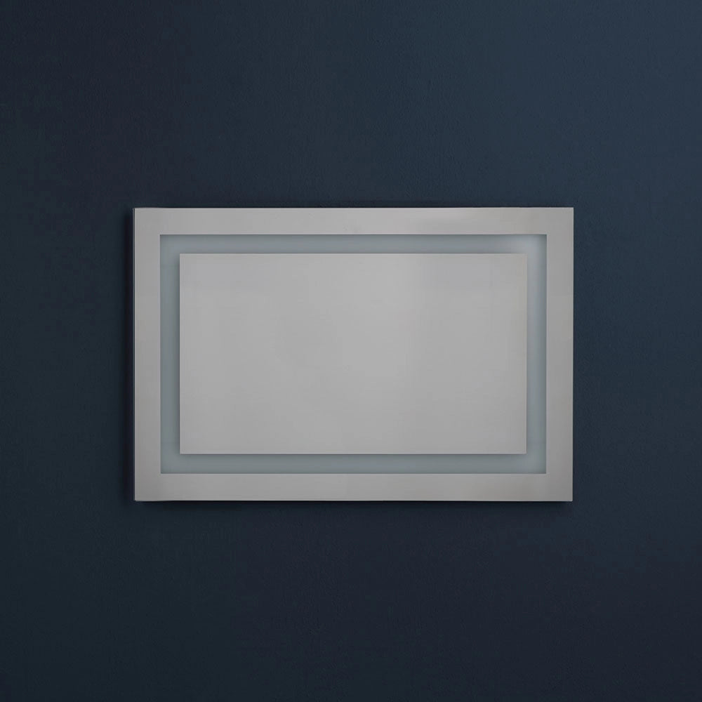 Specchio bagno 90x60 a led touch reversibile