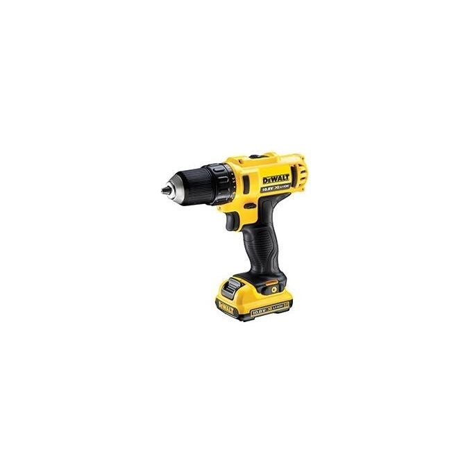 DEWALT DCD710D2-QW Trapano Avvitatore 10.8 V 2 batterie 2.0 Ah 2 velocita' 15 regolazioni coppia ingranaggi metallo luce LED colore Giallo Nero