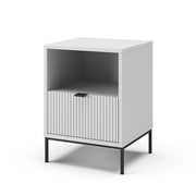 Vicco Comodino Bianco 40 x 55 cm con 1 cassetto