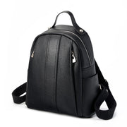 Zaino da donna in vera pelle nera