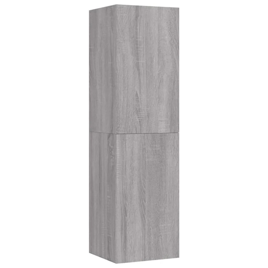 Mobile TV multimediale mensola TV credenza TV sala da pranzo soggiorno camera da letto a parete Sonoma 30,5 x 30 x 110 cm grigio 02_0028176