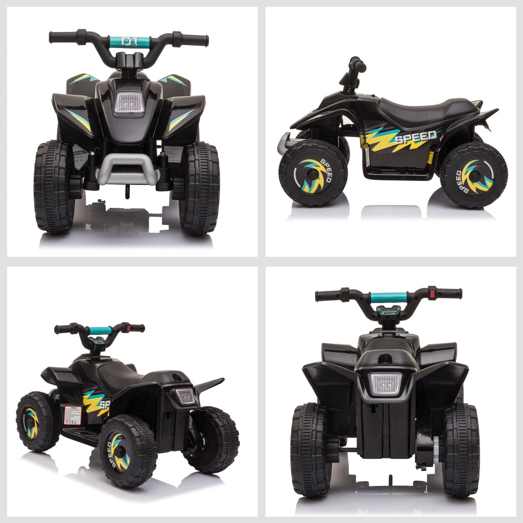 Quad Elettrico per Bambini ¨C Minimal ¨C Nero 72x40x45.5 cm