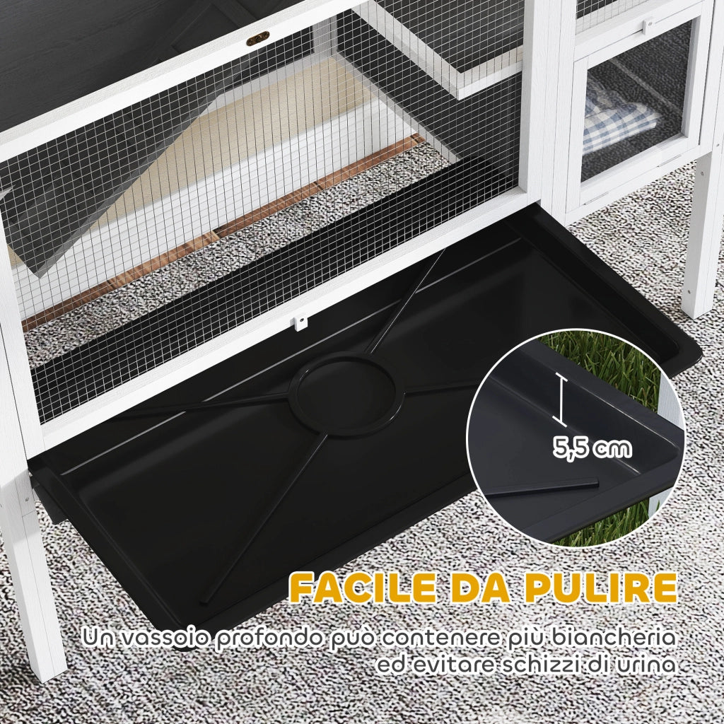 Gabbia per Conigli e Criceti da Interno ¨C zephmum ¨C Grigio