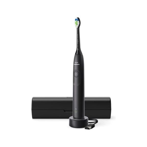 Philips sonicare serie 5300 sonicare spazzolino elettrico sonico con base di ricarica, 2 livelli intensità, sensore di pressione colore nero hx7101/02 - HX7101 02