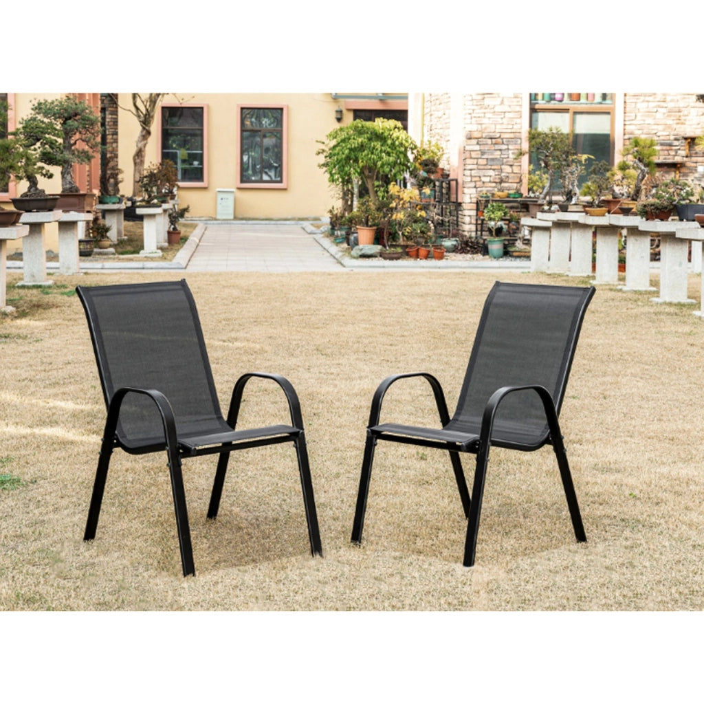 Set da Giardino Island e Sofia con Tavolo e 4 Sedie Grigio Scuro