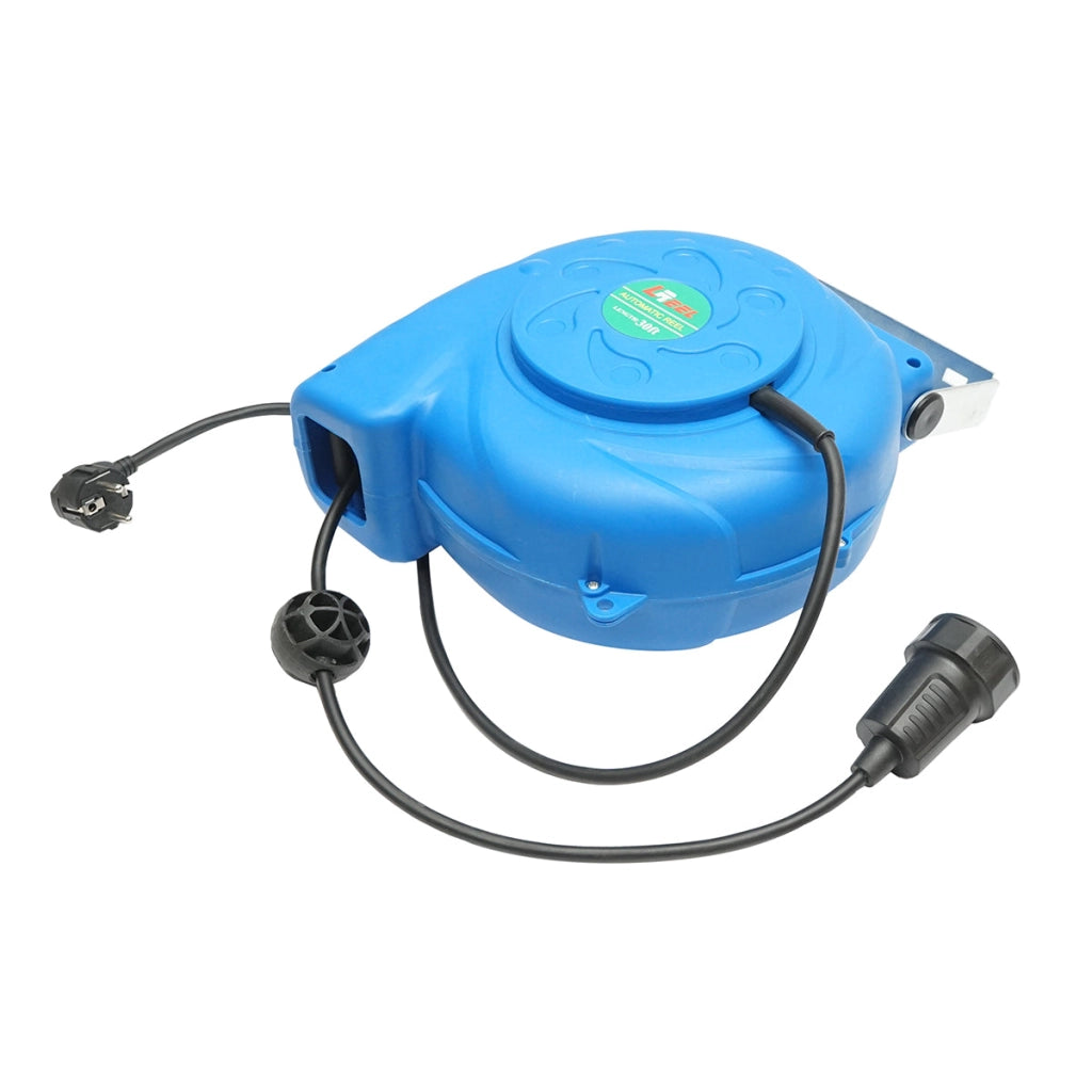 Prolunga elettrica avvolgibile automatica 10m con presa Schuko 16A/250V
