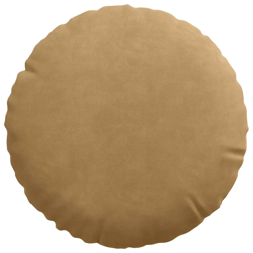 Cuscini per Seduta 2 pcs Marrone Ø30 x 13 cm Velluto 42014108