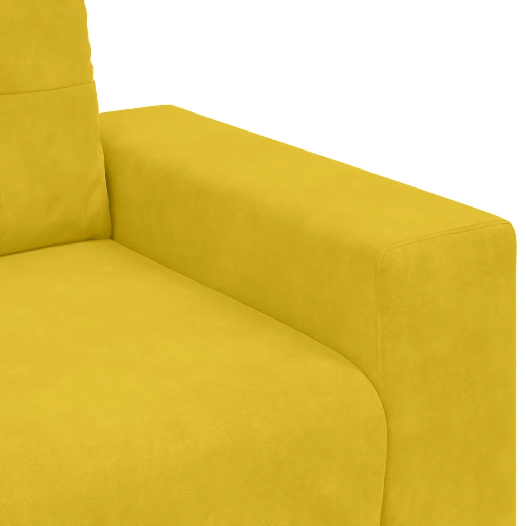 Divano Divanetto-Sofa Giallo 140 cm in Velluto
