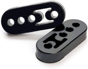 Sistema di Regolazione dell'Esciata Universale - Montaggio Facile - 110mm x 45mm x 20mm - 4 Fori - 12mm di Diametro - Gomma di Alta Qualità - Resistente ai Colpi - Silenziatore dell'Esciata