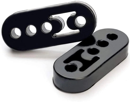 Sistema di Regolazione dell'Esciata Universale - Montaggio Facile - 110mm x 45mm x 20mm - 4 Fori - 12mm di Diametro - Gomma di Alta Qualità - Resistente ai Colpi - Silenziatore dell'Esciata