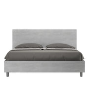 BS COM Letto matrimoniale con rete 160x190 cemento