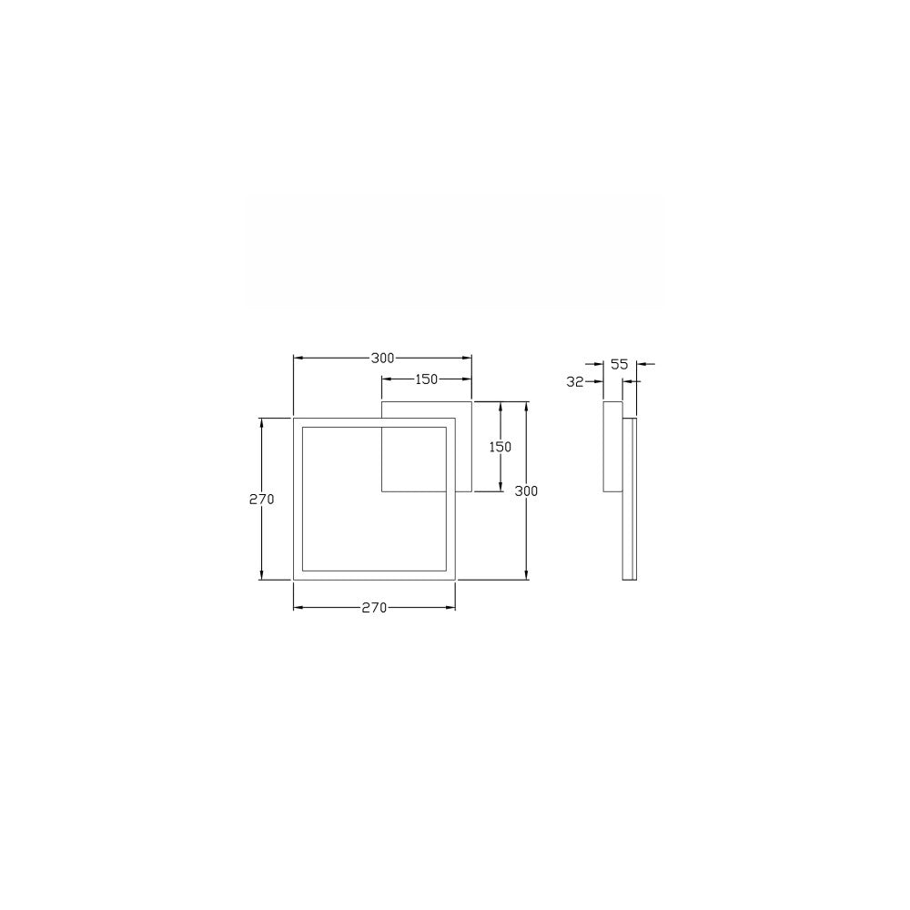 Plafoniera BARD a led moderna 22W Corten 3394-21-361 Fabas Luce