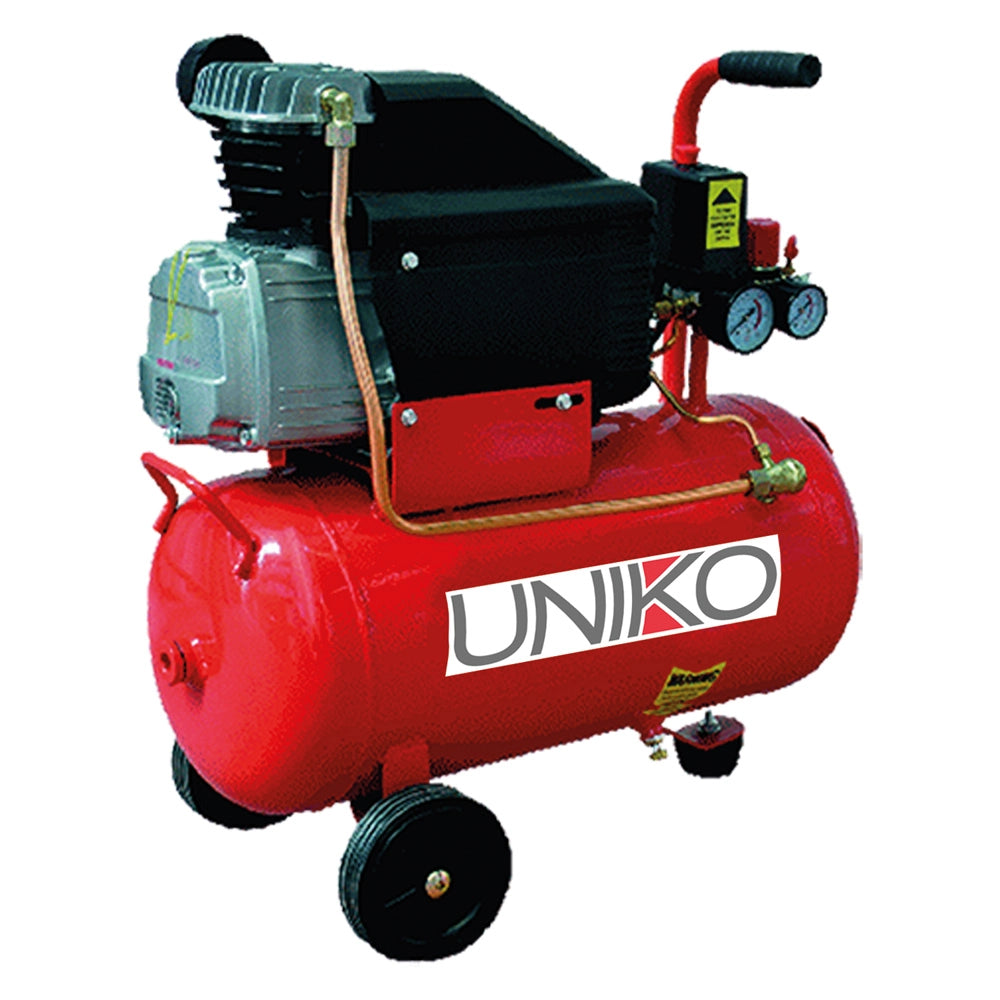 Compressore 24 lt, 2 hp, ad olio coassiale