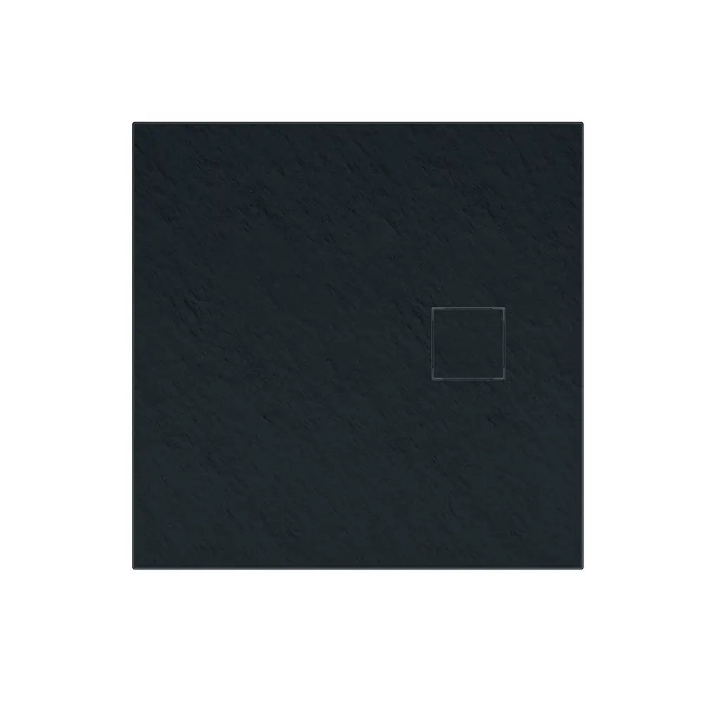 Piatto doccia 90x90 cm colore nero effetto pietra | Samos