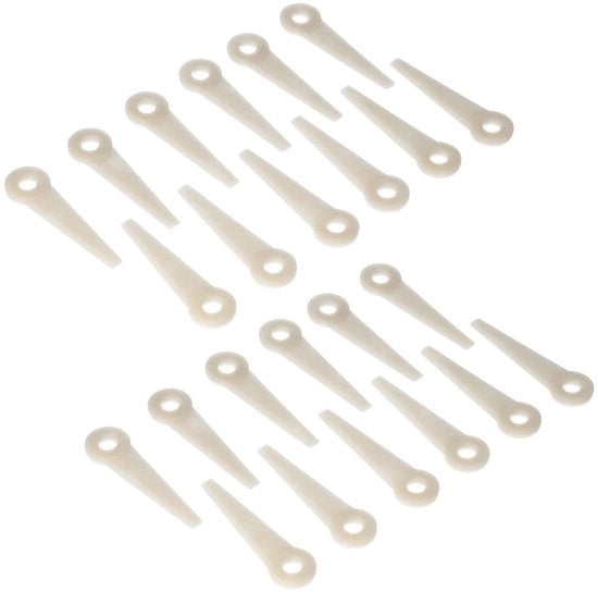 Trimmer di sostituzione in plastica - 24 pezzi di forbici per taglio erba - per tagliabassi PolyCut - adatto per manutenzione esterna - forbici in plastica per taglio erba