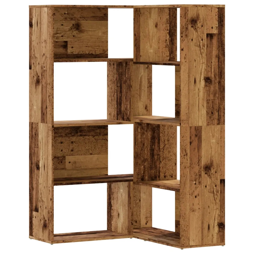 Libreria a 4 Ripiani Legno Vecchio 85x85x140 cm in Truciolare
