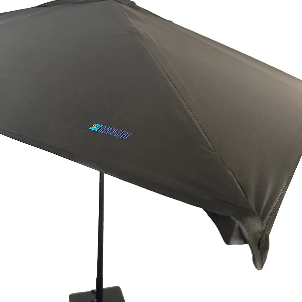 Tempo Style - Ombrellone 3×3 per esterni Parioli Plus – Nero