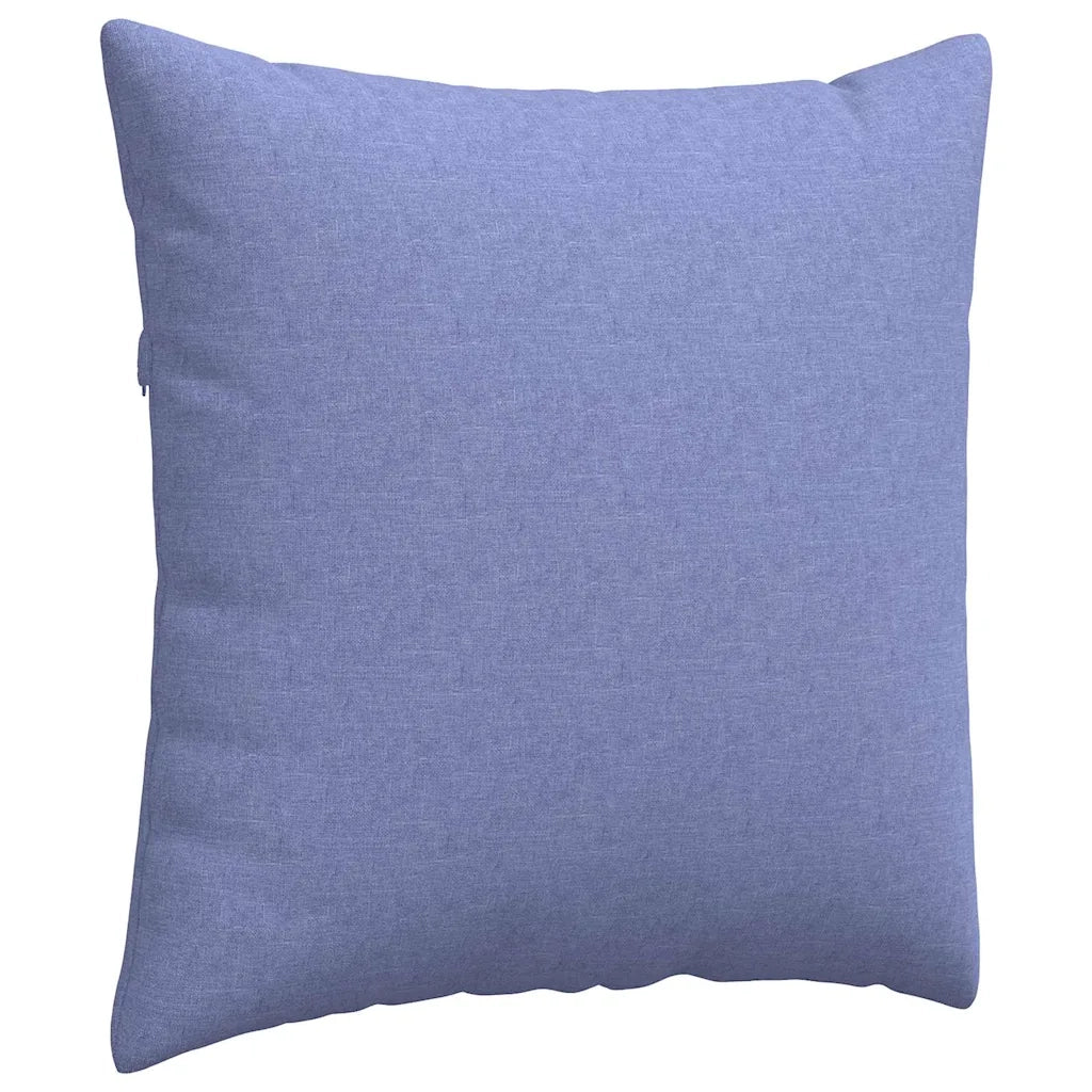 Cuscini da Divano 2 pz-Set di 2 Cuscini per Sofa Blu jeans 80 x 80 cm Tessuto