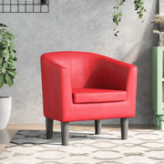 Poltroncina a Pozzetto Rossa in Similpelle 356490