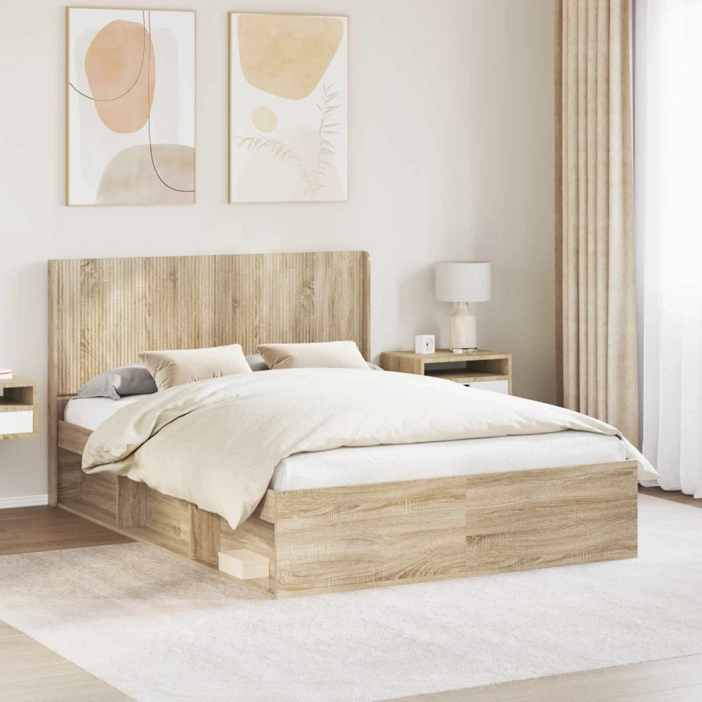 Testiera Letto Rovere Sonoma Legno ingegnerizzato 889597