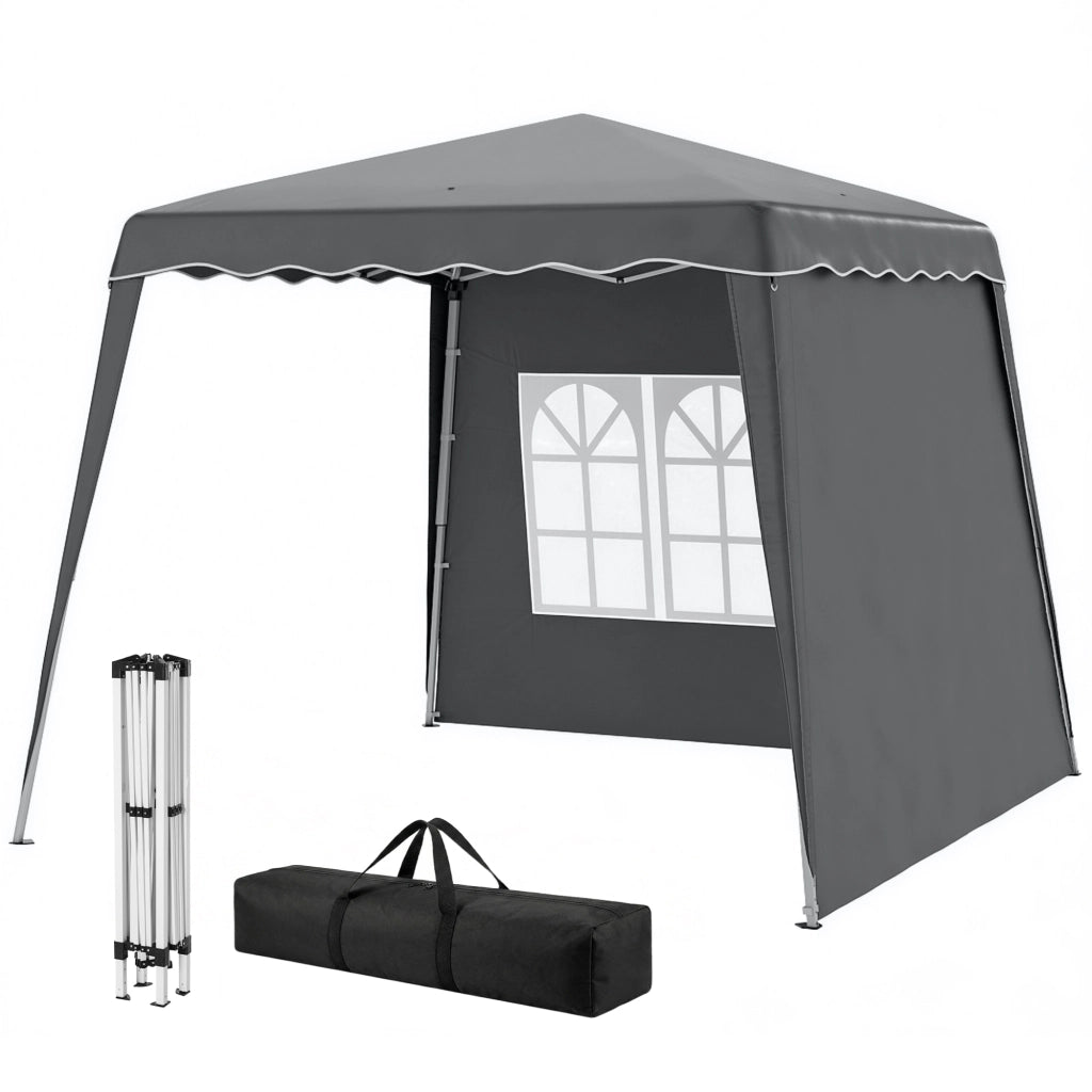 Gazebo Pieghevole Pop-up ¨C Minimal ¨C Grigio 2.89x2.89m