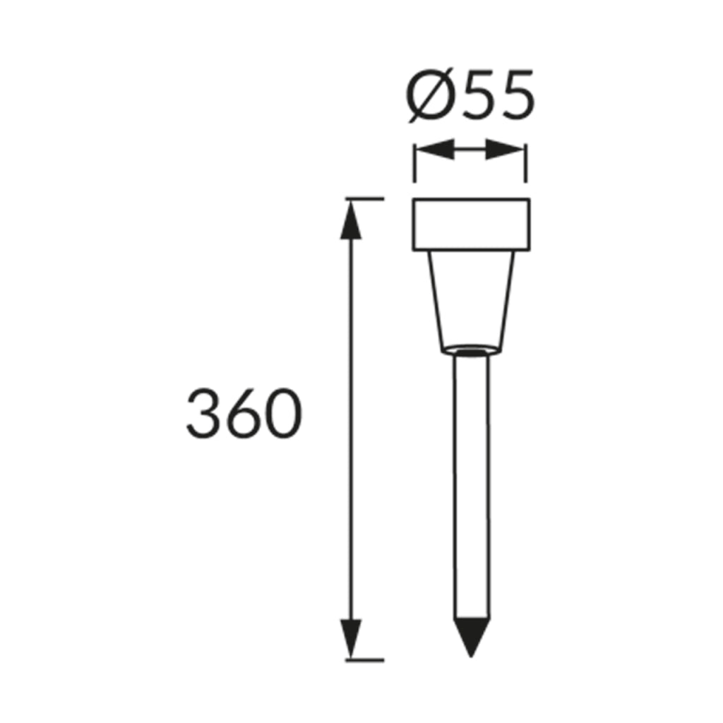 Lampada solare da giardino SOPLA LED 6500K IP44 Struhm
