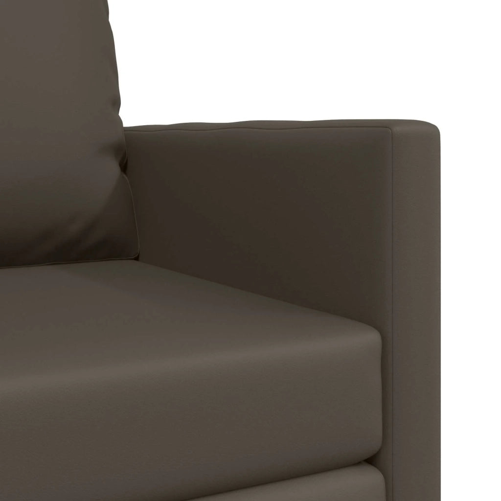 Divano letto | Sof¨¤ letto | Letto singolo 60cm Grigio Pelle Artificiale