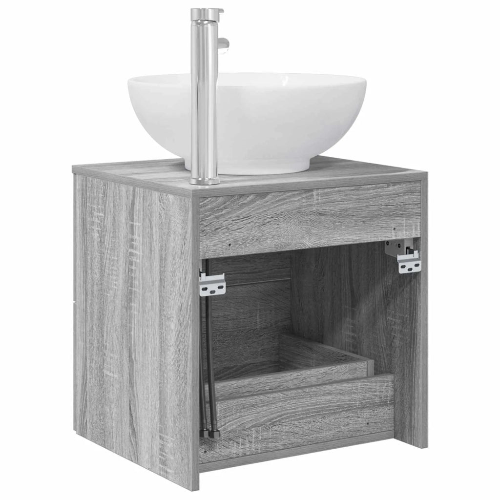 Mobile Lavabo da Parete Sonoma grigio 49,5 x 44,5 x 66,5 cm 890307
