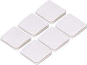 Clip per docciaschermo in ABS - 6 pezzi - Bianco - 4,5x5 cm - Protezione per la stanza da bagno