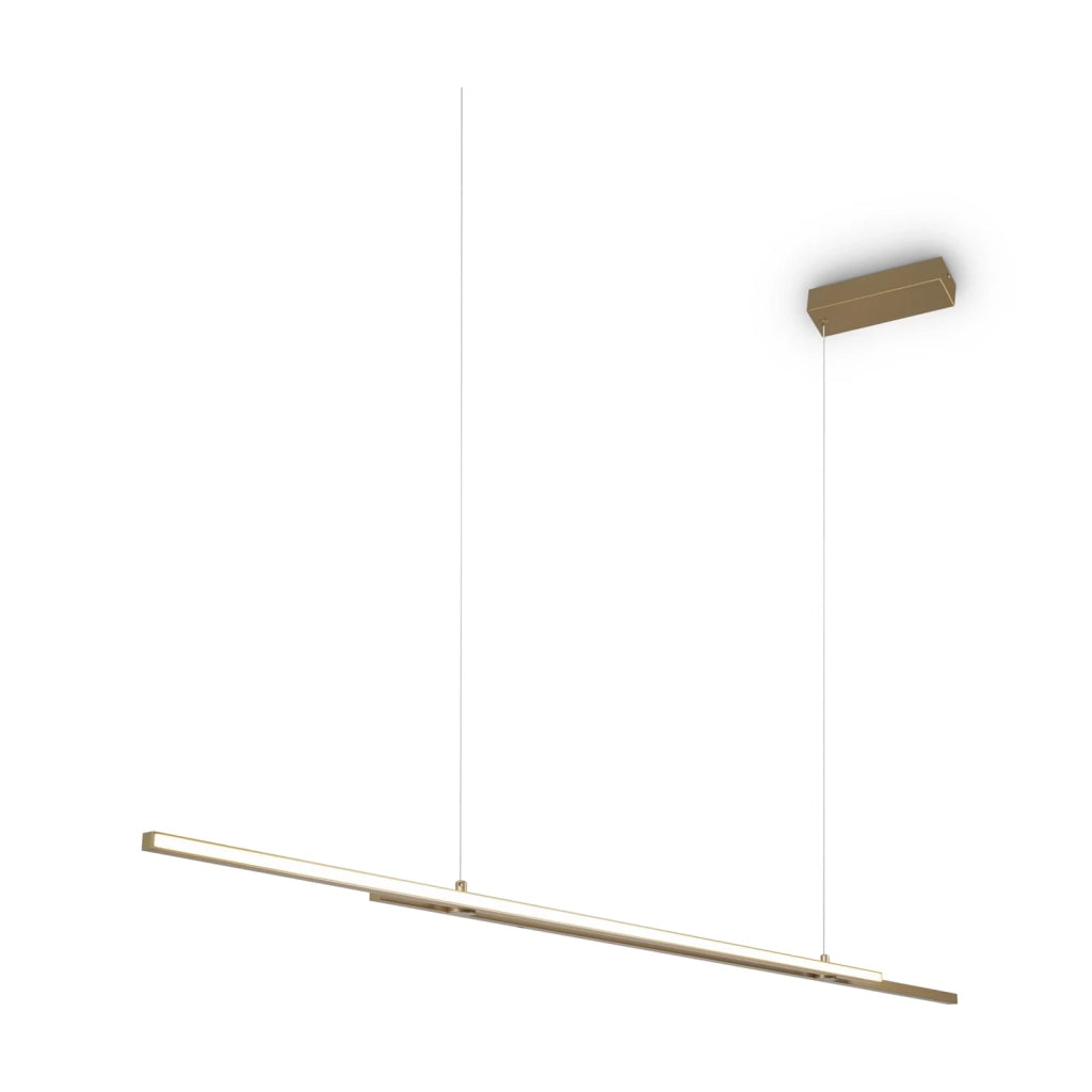 Maytoni Lampadario moderno Halo 1 luce LED integrato ottone alluminio