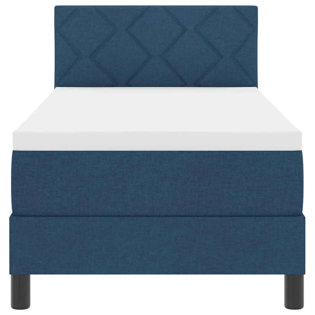 Letto a molle con materasso con led Blu 80 x 200 cm Tessuto 3342246