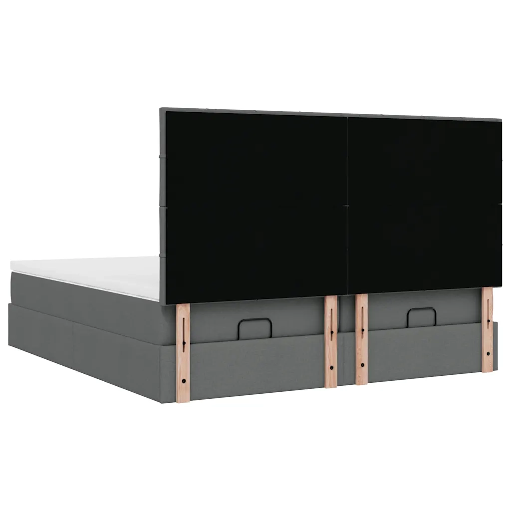 Struttura Letto Pouf con Materassi 160x200 cm in Tessuto 3314535