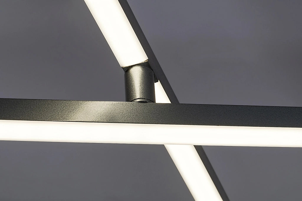 Plafoniera LED Rabalux Negan 40W argento 178cm 4000K