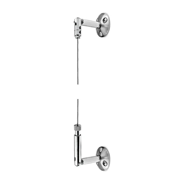 Attacchi a soffitto per espositori a Cavetto - AR030 Doppio diretto soffitto/pavimento