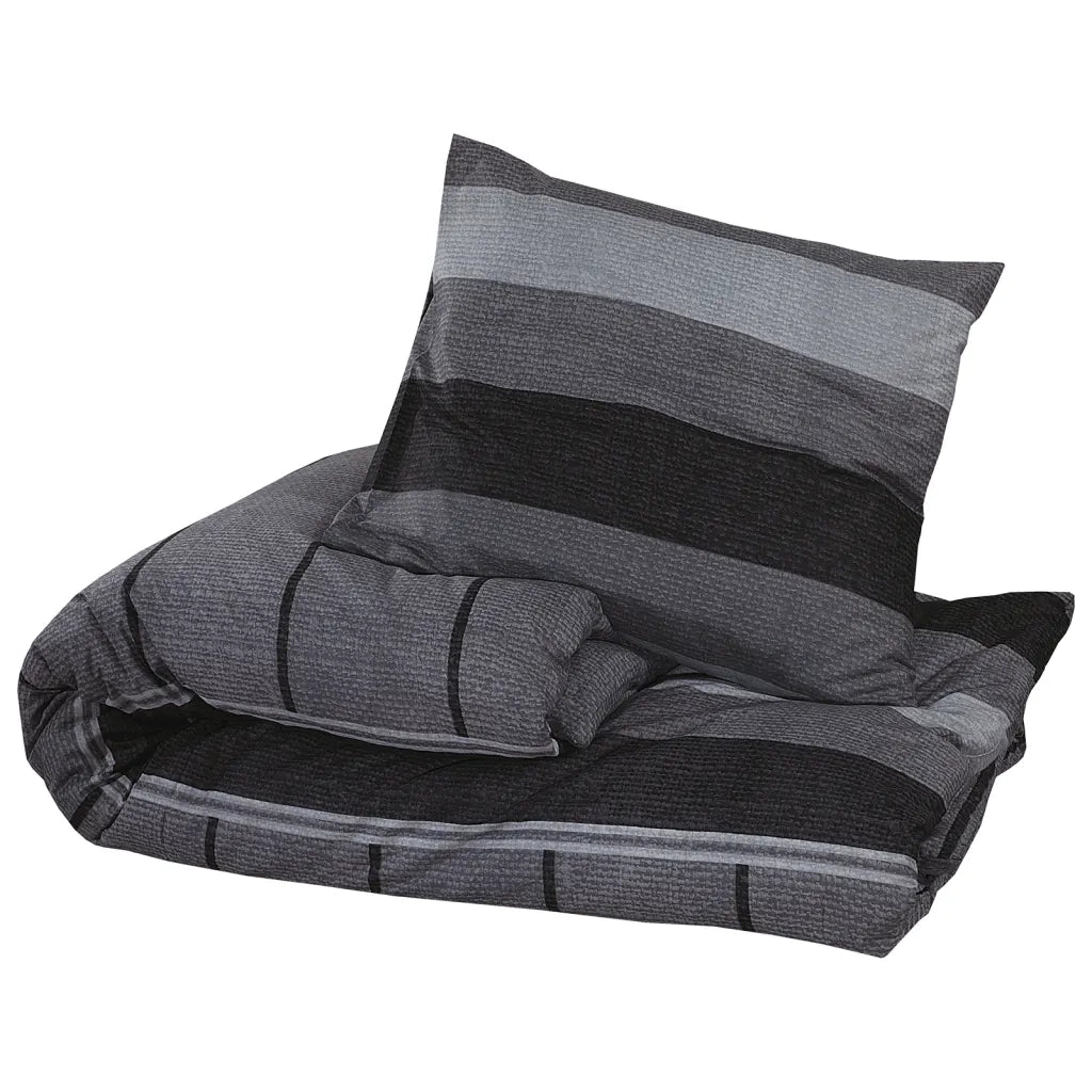 Set Copripiumino Grigio Scuro 260x220 cm in Cotone 136431