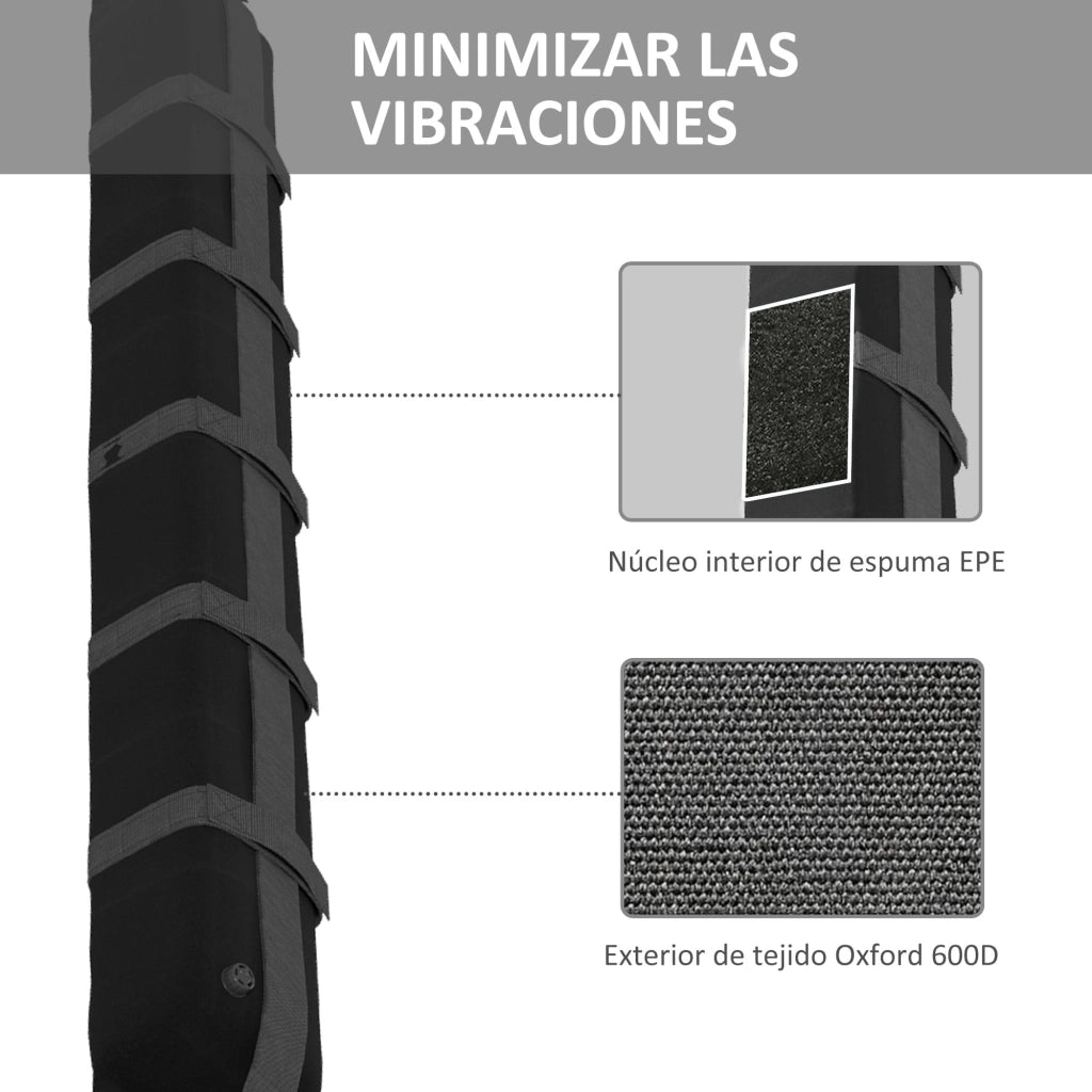 Barre Portatutto per Auto ¨C Minimal ¨C 2 Pezzi 85x10x8 cm Nero