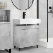 Mobiletto da bagno Grigio Cemento 60 x 35 x 60 cm 889398
