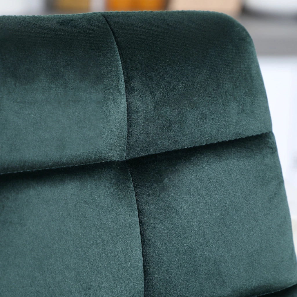 Sgabelli da Bar ¨C Minimal ¨C Verde Velluto 2 Pezzi