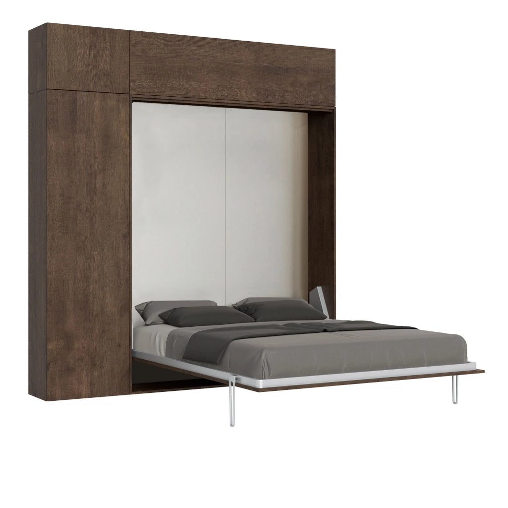 Letto Matrimoniale a Scomparsa Salvaspazio Kentaro H250 cm Marrone