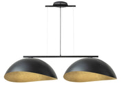 Lampada a sospensione Solar Sigma 2xE27 nero/oro 68cm