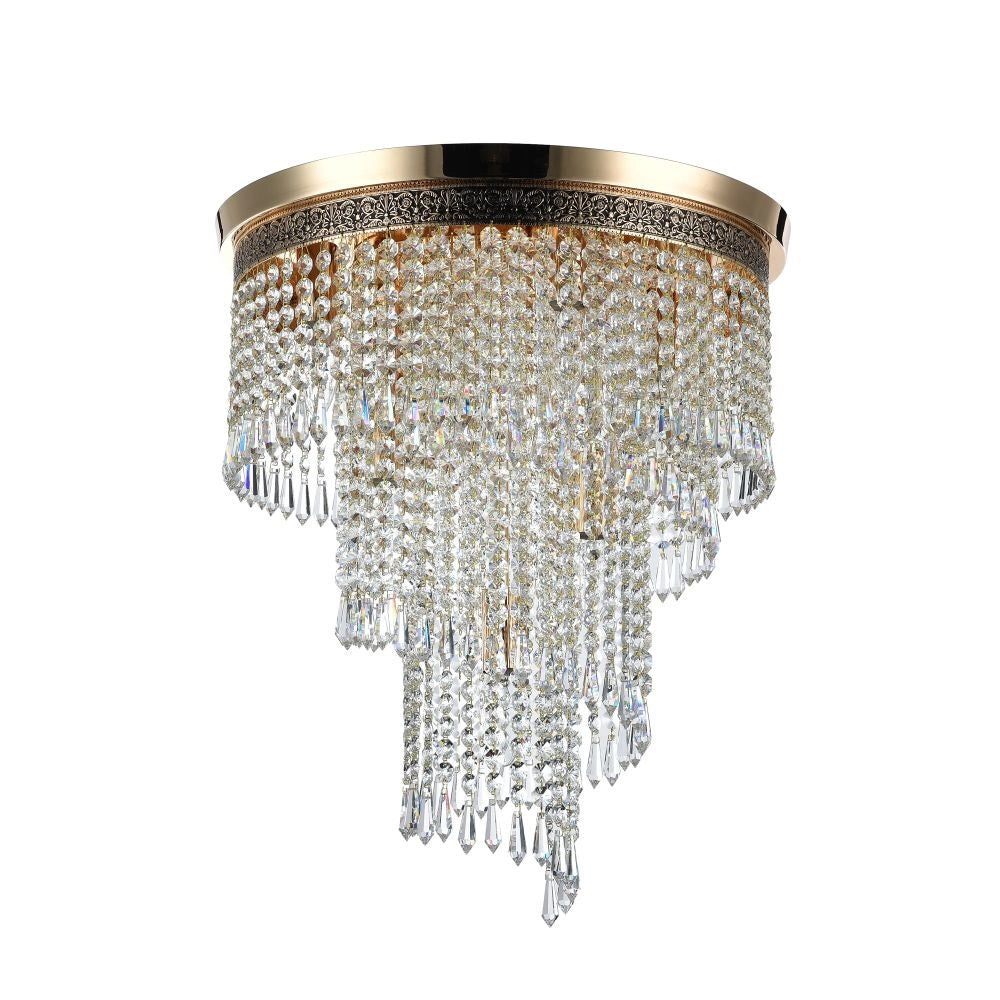 Lampadario Cascade cristallo ottone 7xE14 Maytoni