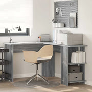 Scrivania ad angolo Grigio Sonoma Legno ingegnerizzato 869559