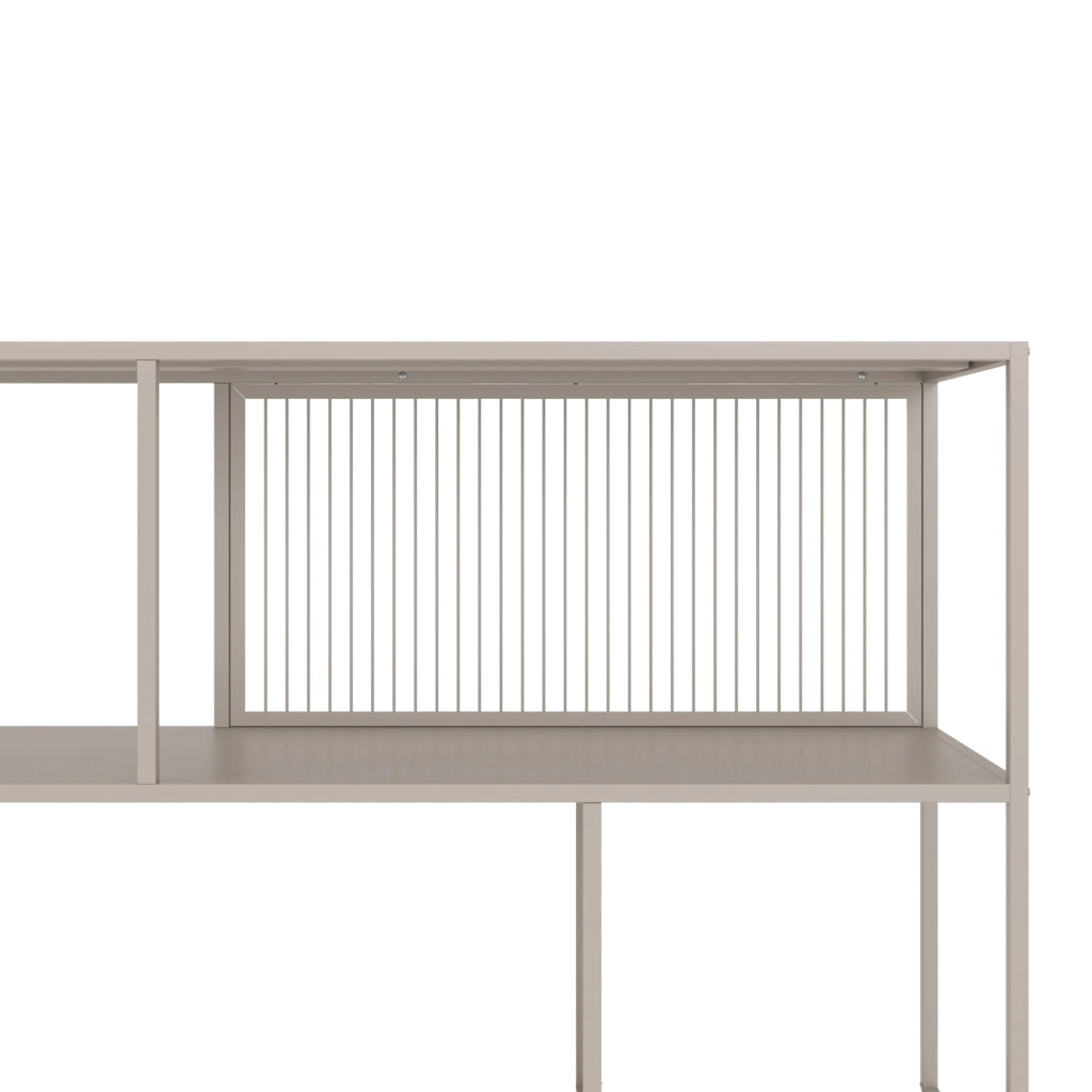 Scaffale in metallo color tortora EMILIA