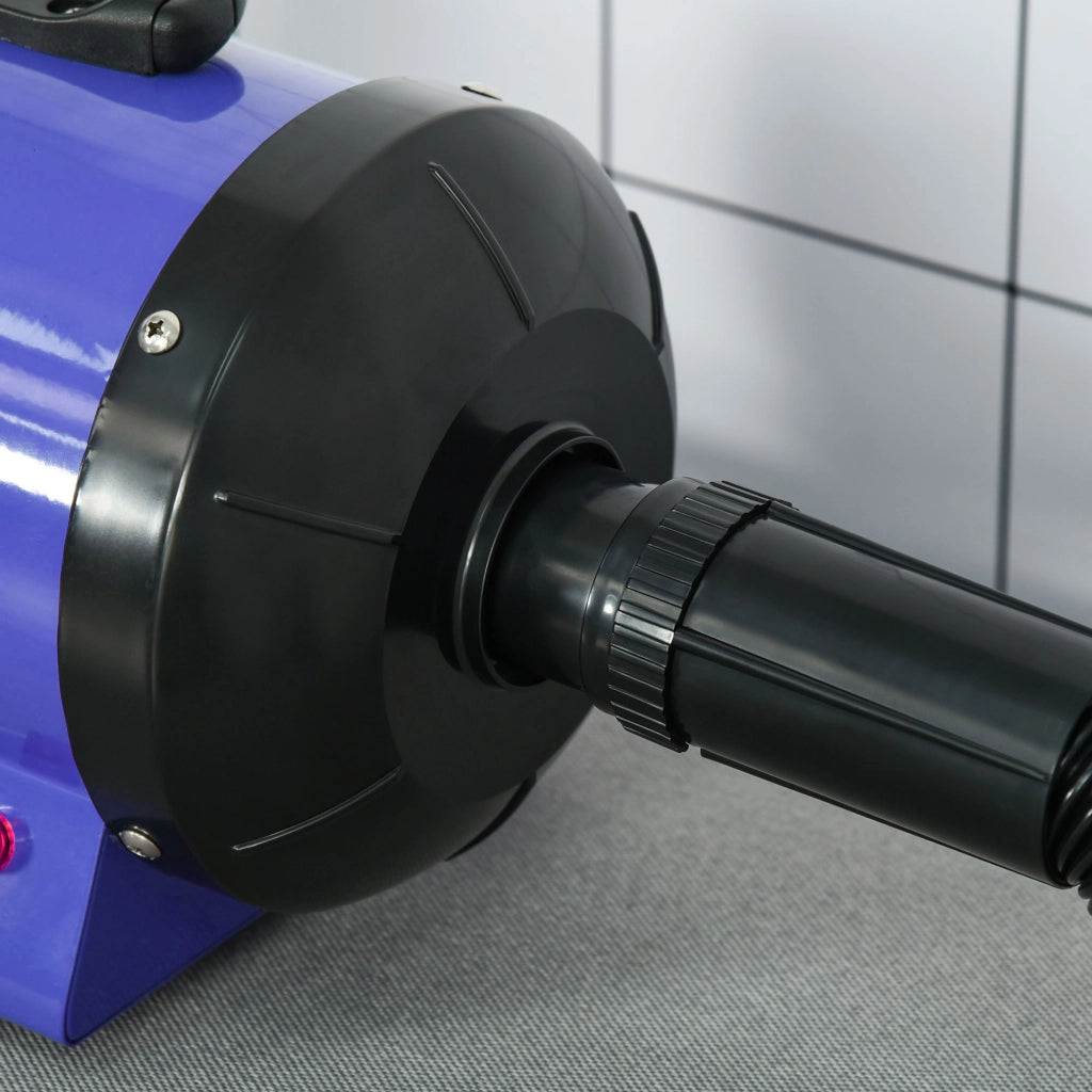Asciugatore per Cani e Gatti Professionale ¨C Zephmum ¨C 2800W, Blu, con 3 Buse